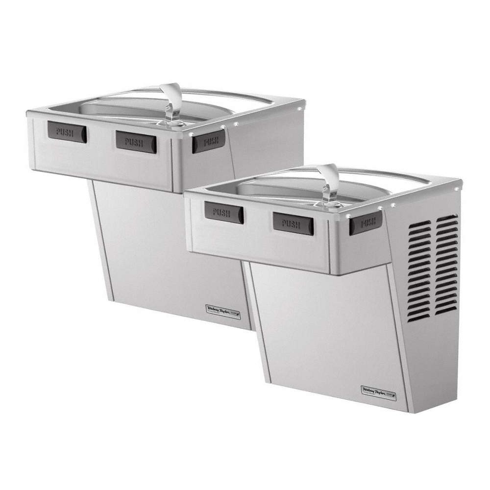 HALSEY TAYLOR HAC8BLSS-NF Two-Level Drinking Ftn, H 38 in, D 21 in 2KLD7