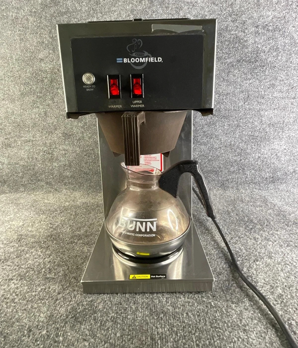 Bloomfield 8543-D2 Koffee King 2 Warmer Pourover Coffee Brewer