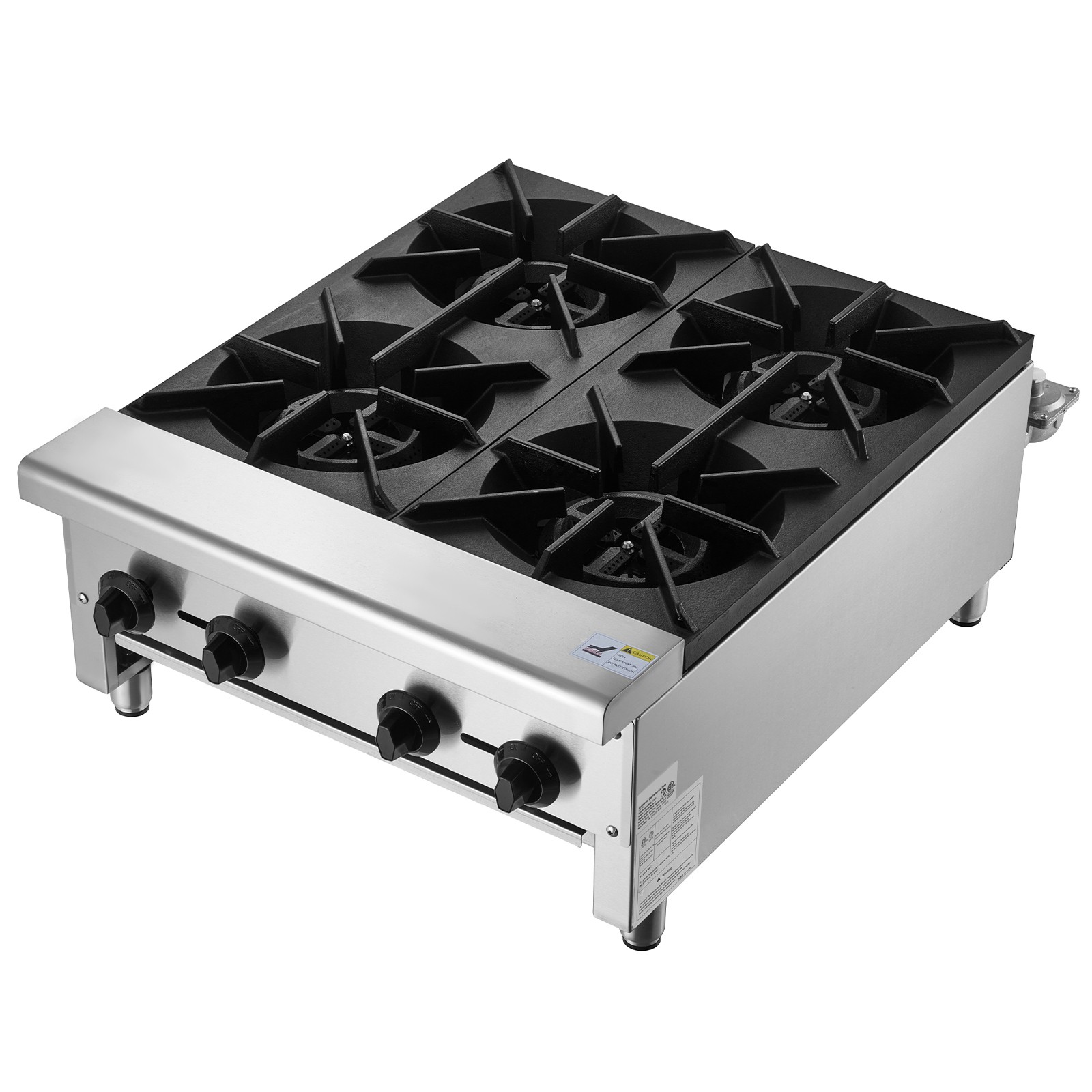 Uimoso Commercial Gas Range Stove with 4 Burners for Countertop Cooking