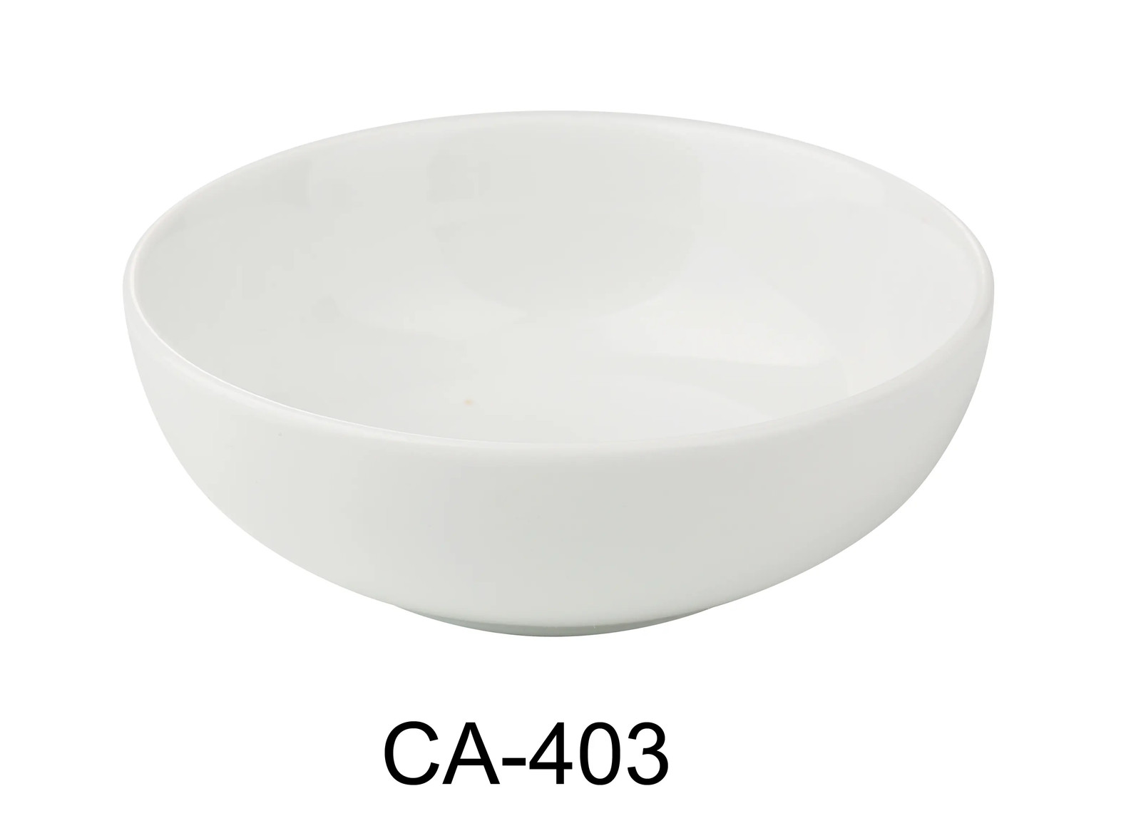 Yanco China CA-403 Cambria White Porcelain w/ Aluminum 5 oz. Sauce Dish – 4 Doz
