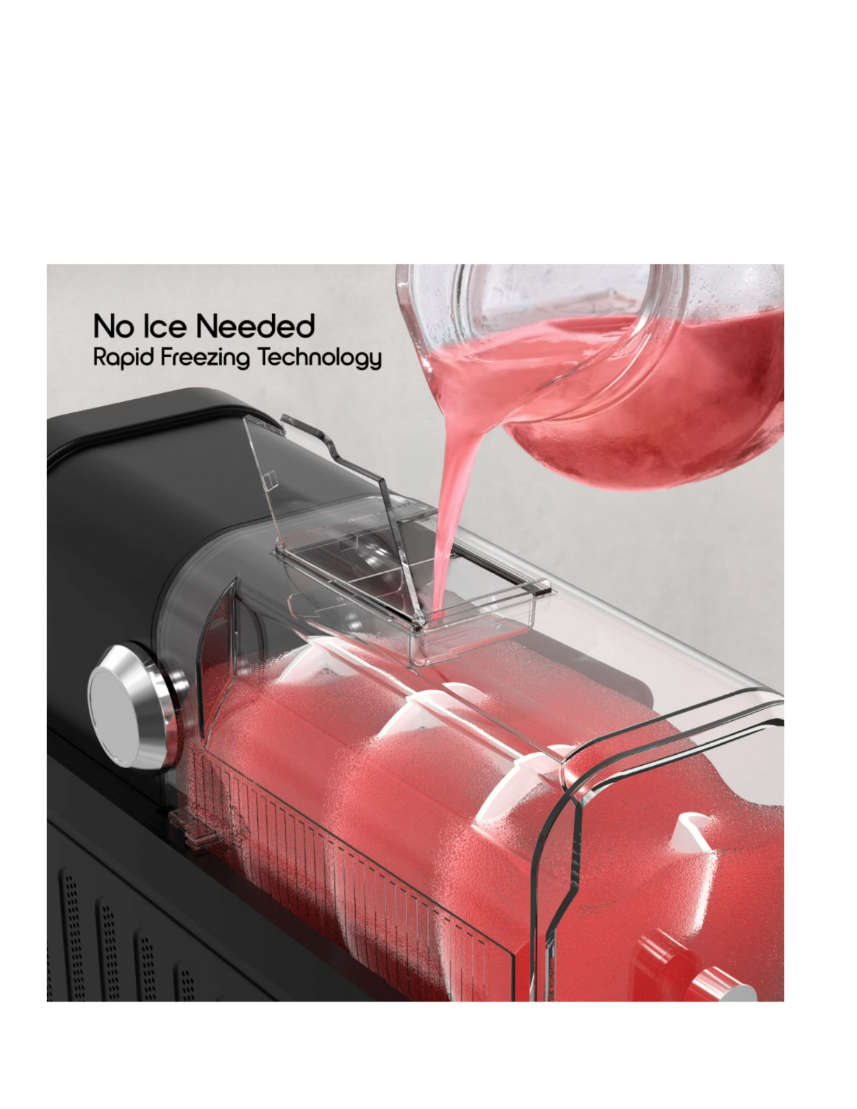 2.6L Slushie Machine & Soft Serve Ice Cream Maker with Rapid Freezing Technology