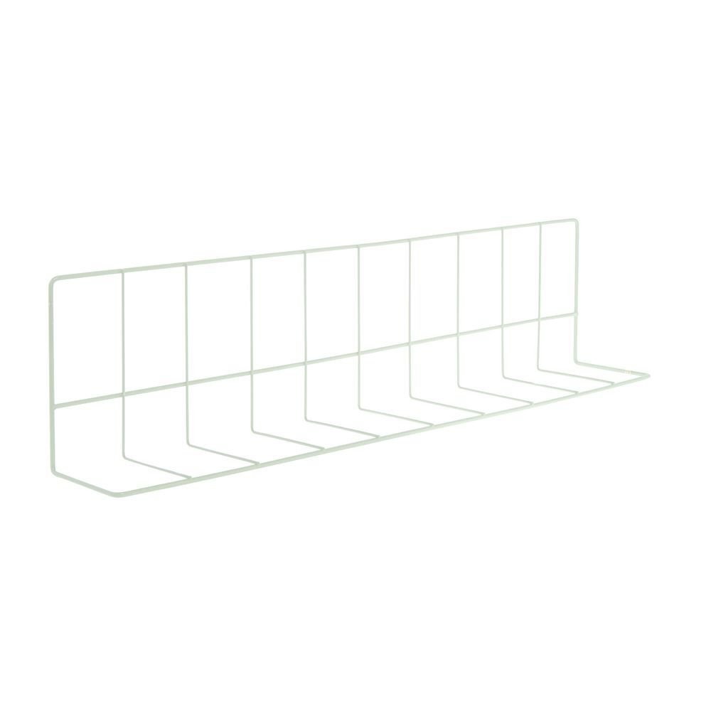 HUBERT® L Shape Wire Fence Divider White Epoxy Coat – 26″L x 4″ and 6″ Sides