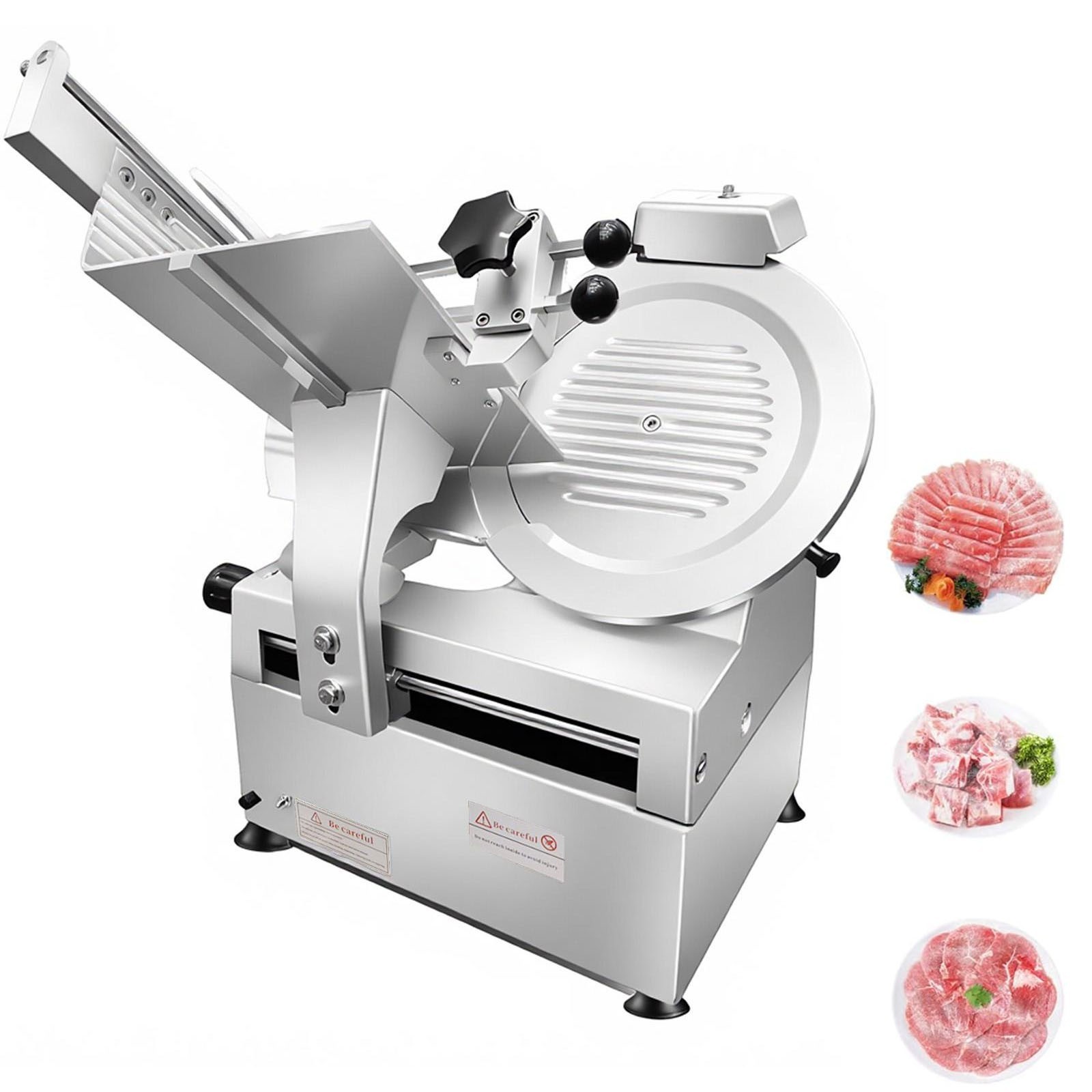 Commercial Meat Slicer 550W Electric Deli Food Slicer w/ 12″ Blade Bread Cutter