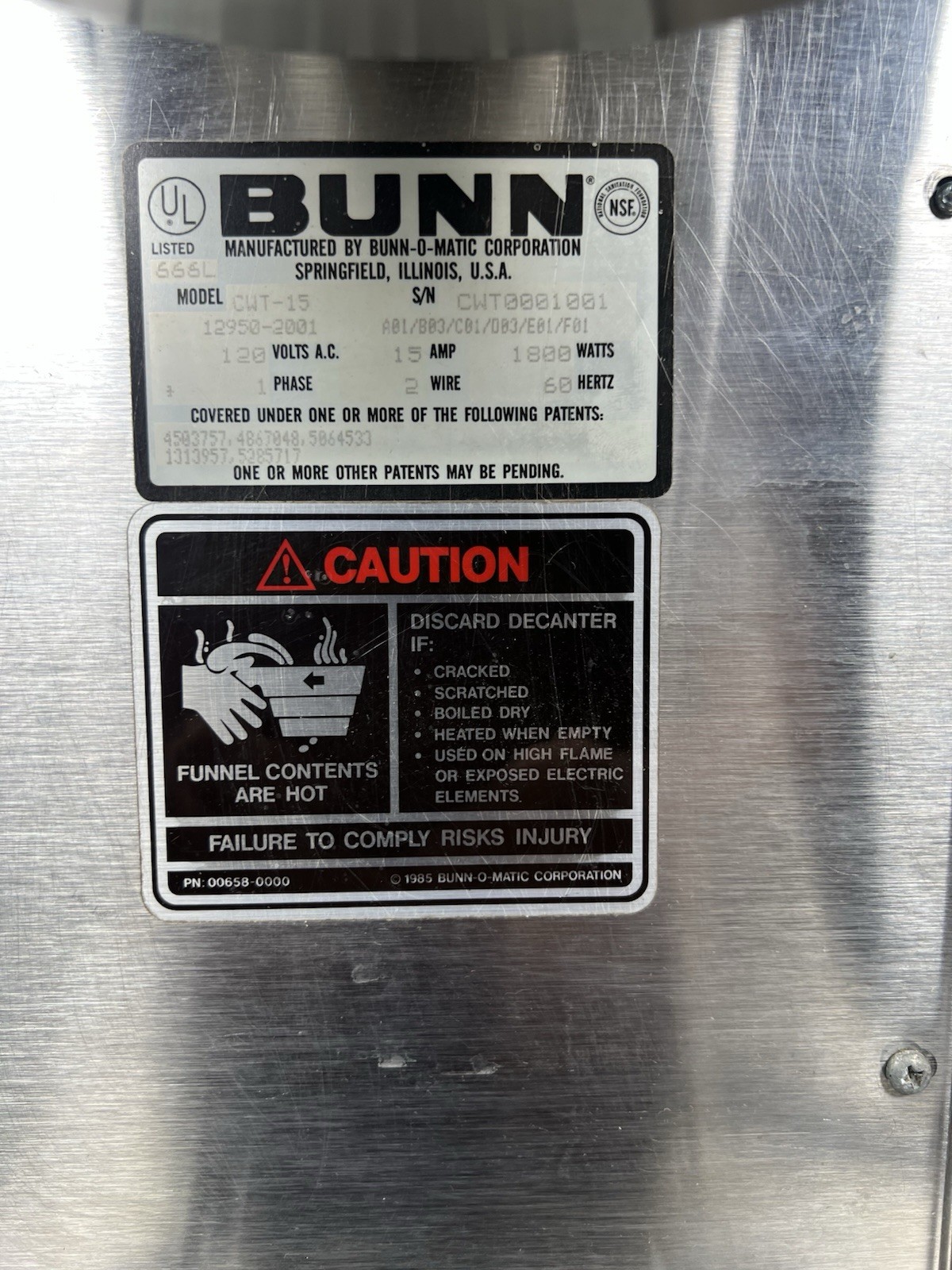 Bunn CWT-15 Coffee Maker