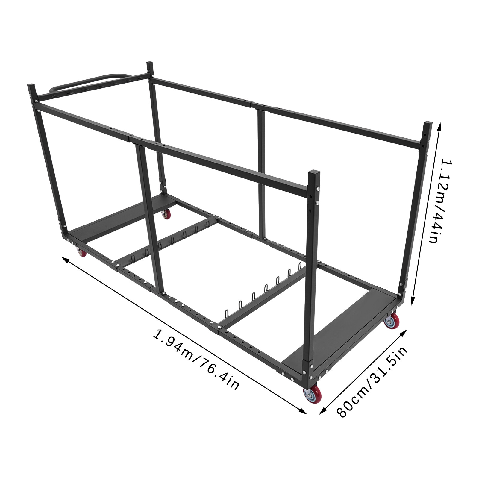 Rectangular Folding Table Cart Folding Table Trolley Table Cart Free Standing