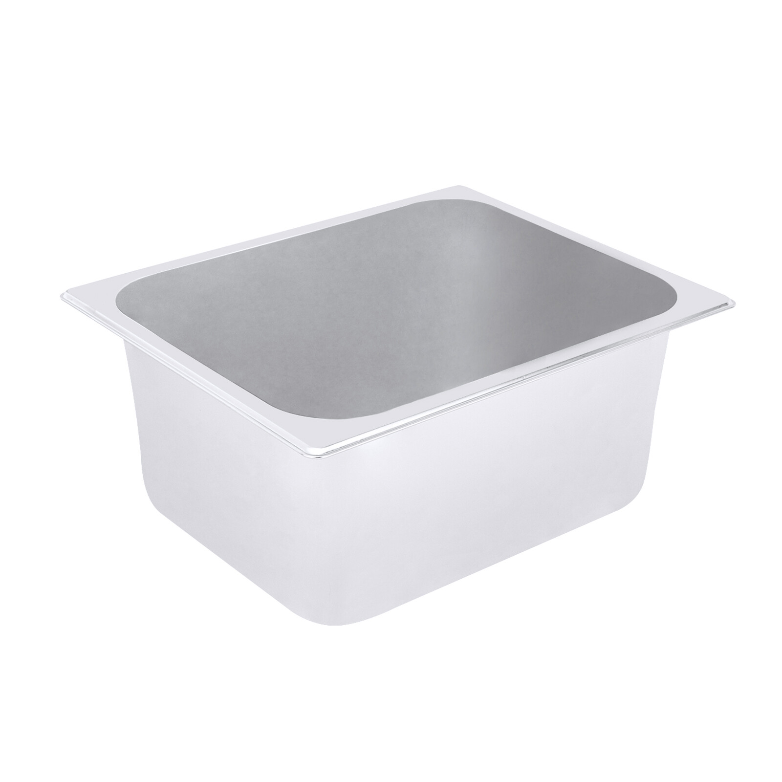 4 Pack 6″Deep 1/2 Size Steam Table Pans with Lids Hotel Food Pan Stainless Steel
