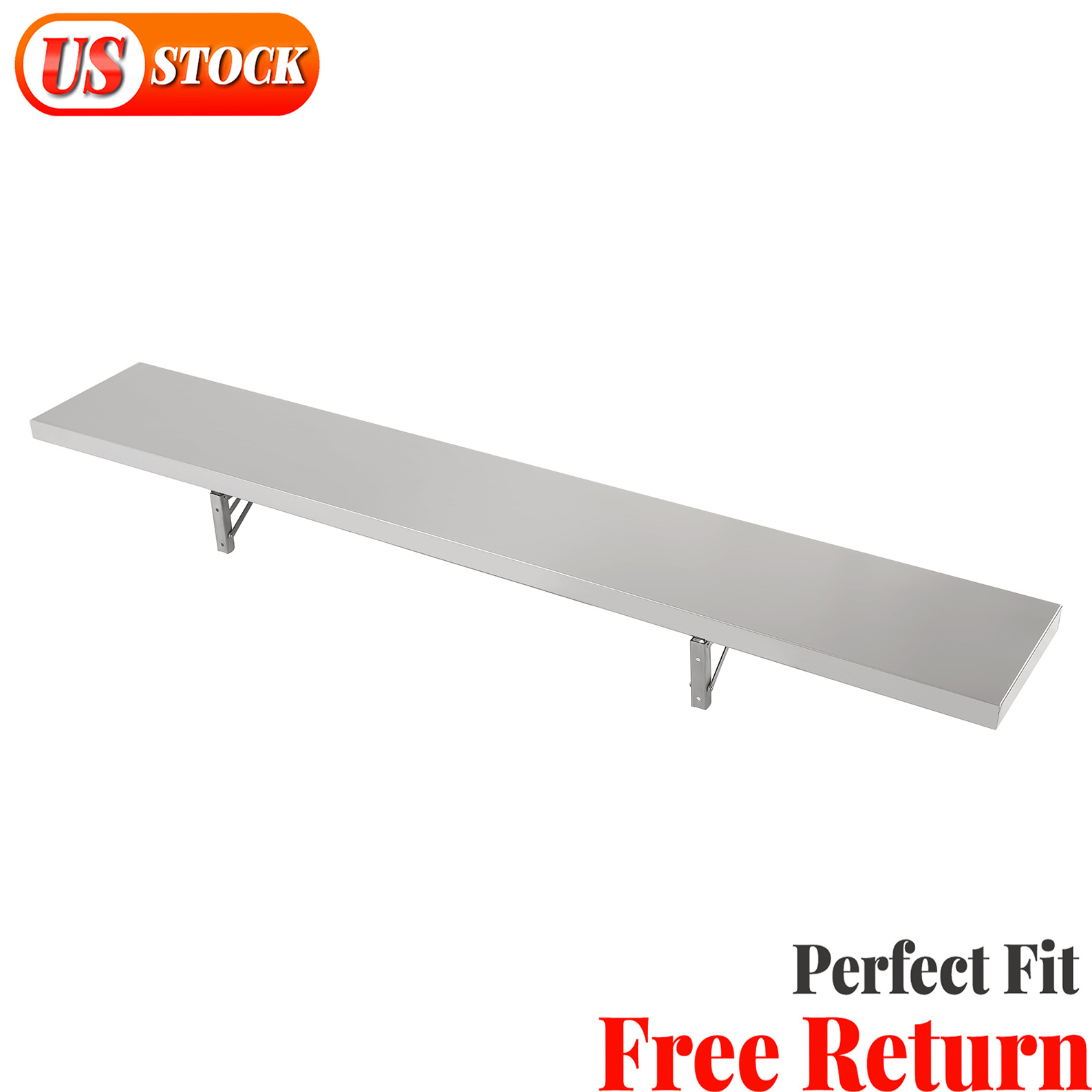 Shelf for Concession Window Food Truck Accessories Business Stainless 6 Foot New