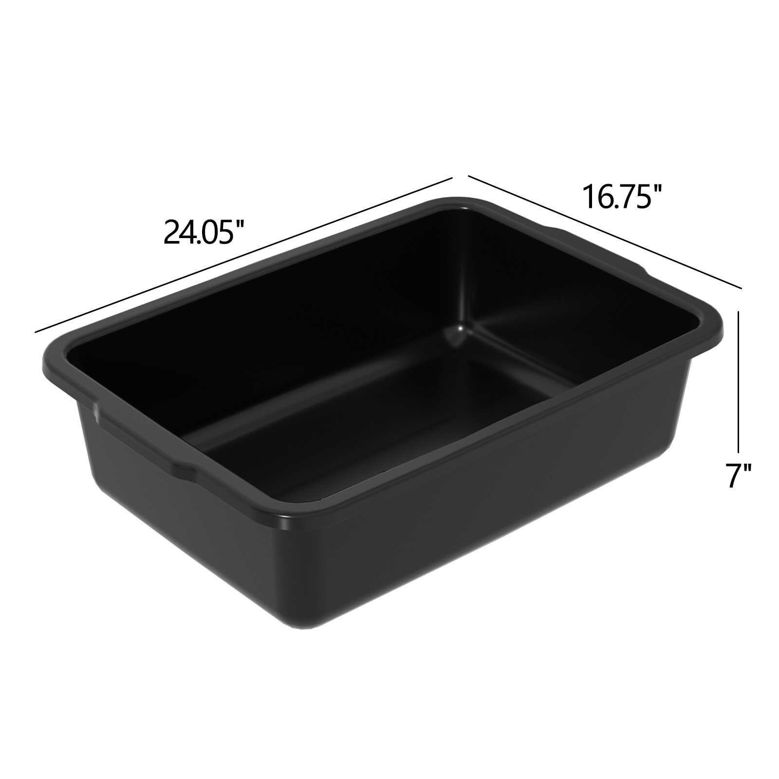 Cand 32 L Commercial Bus Tubs Box/Tote Plastic Wash Basin Utility Storage, 4Pack