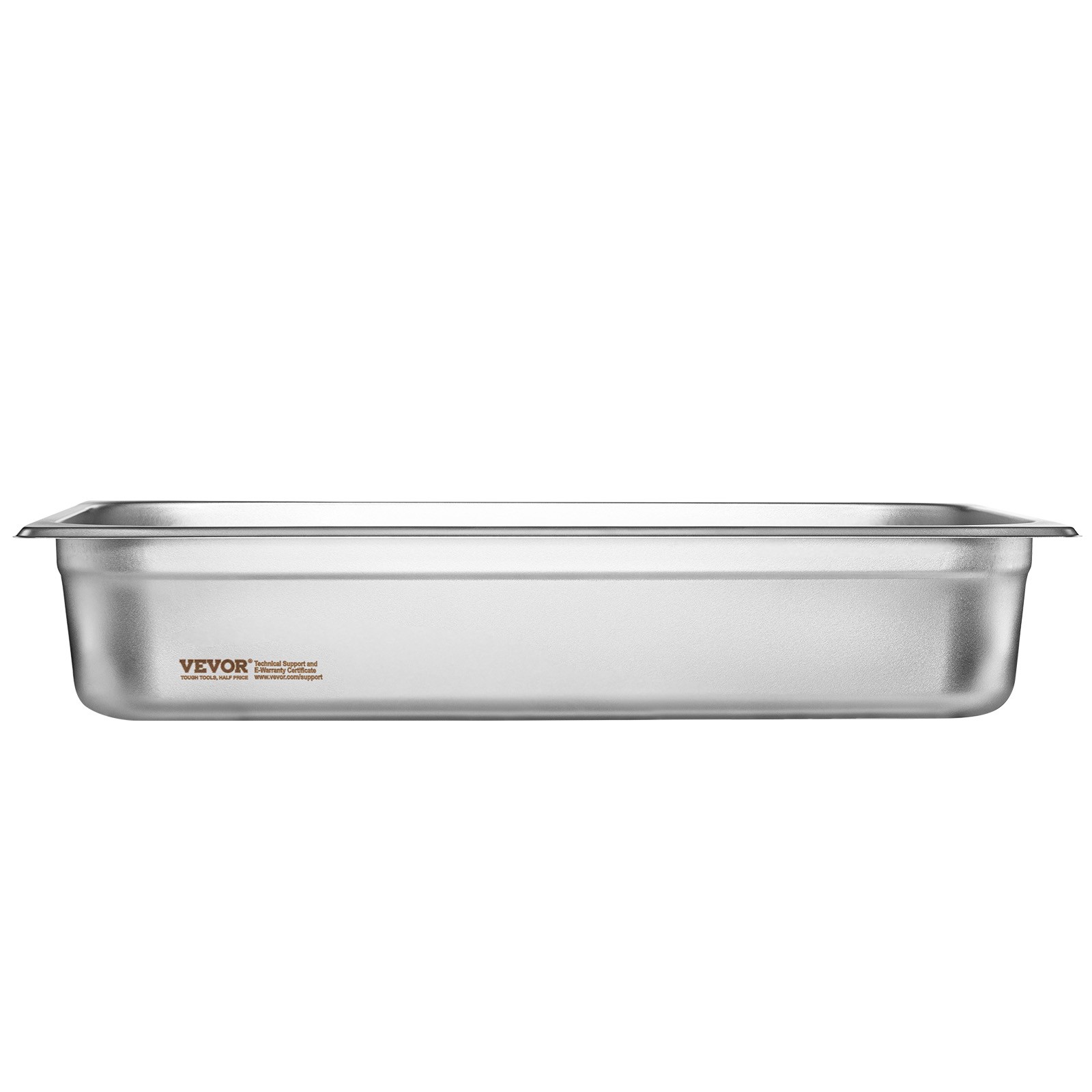 VEVOR Full Size Hotel Pan Steam Table Pan Stainless Steel 4″ Deep