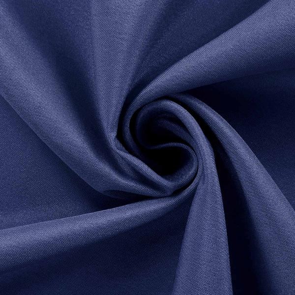 Navy Blue 21 feet PLEATED TABLE SKIRT POLYESTER Fabric Tradeshow Wedding Dinner