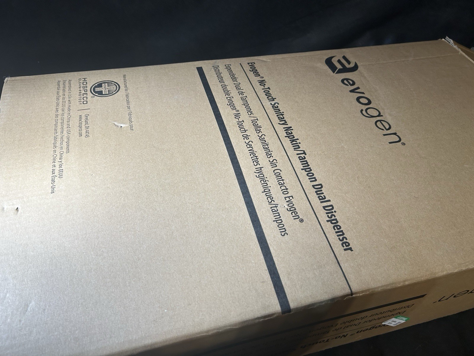 New Evogen EVNT3-W Free Vend 1 Each Napkin Tampon Menstrual care Dispenser White