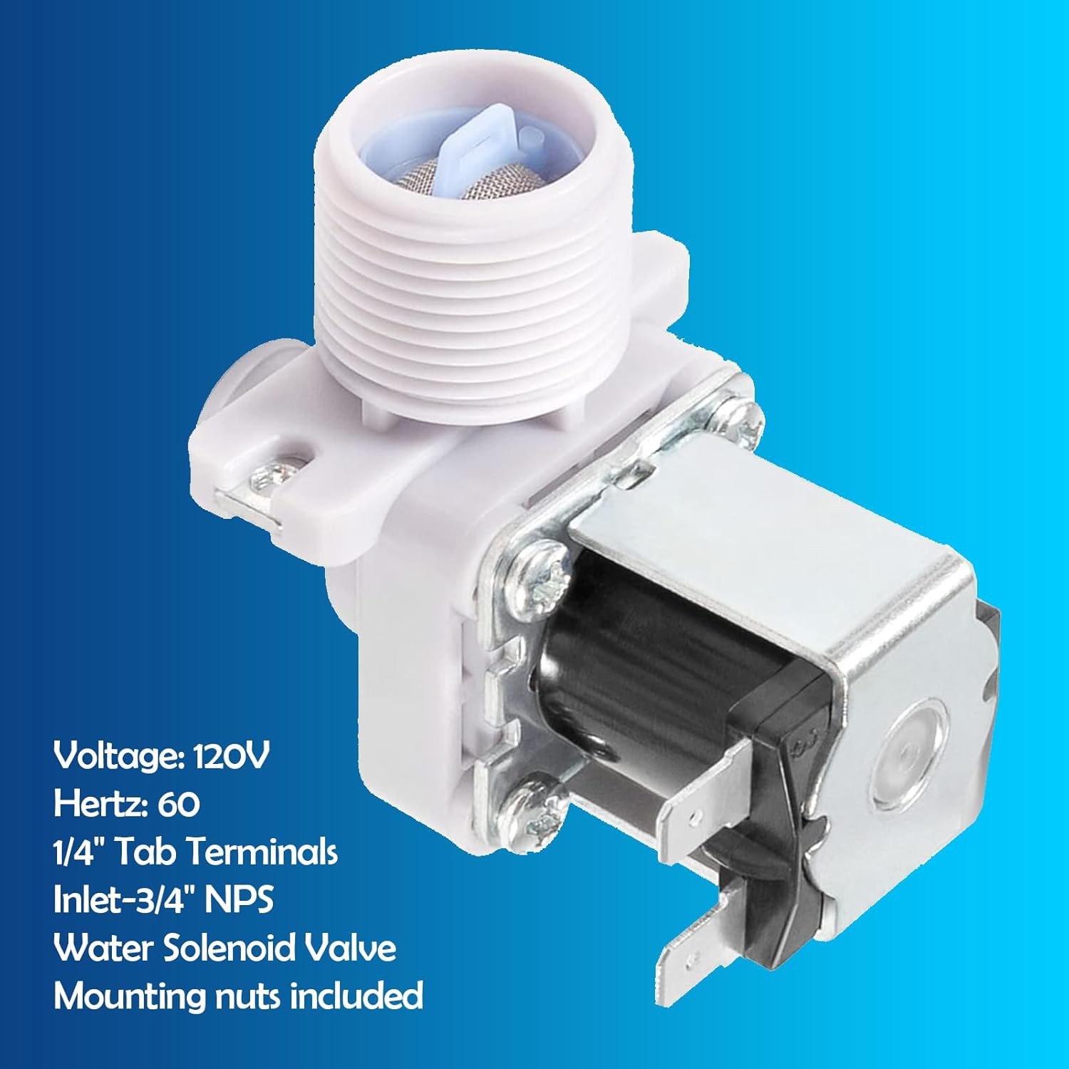 for Hoshizaki 3U0111-01 Water Solenoid Valve, J248-030, J248-033, 120V, 60HZ