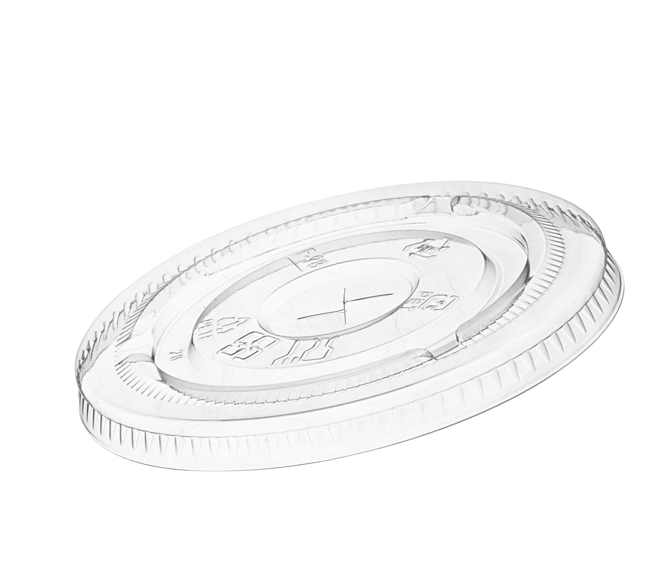 100 Count Clear Pet Plastic Flat Lids With Straw Slot For 12 16 20 & 24 Oz. Mi