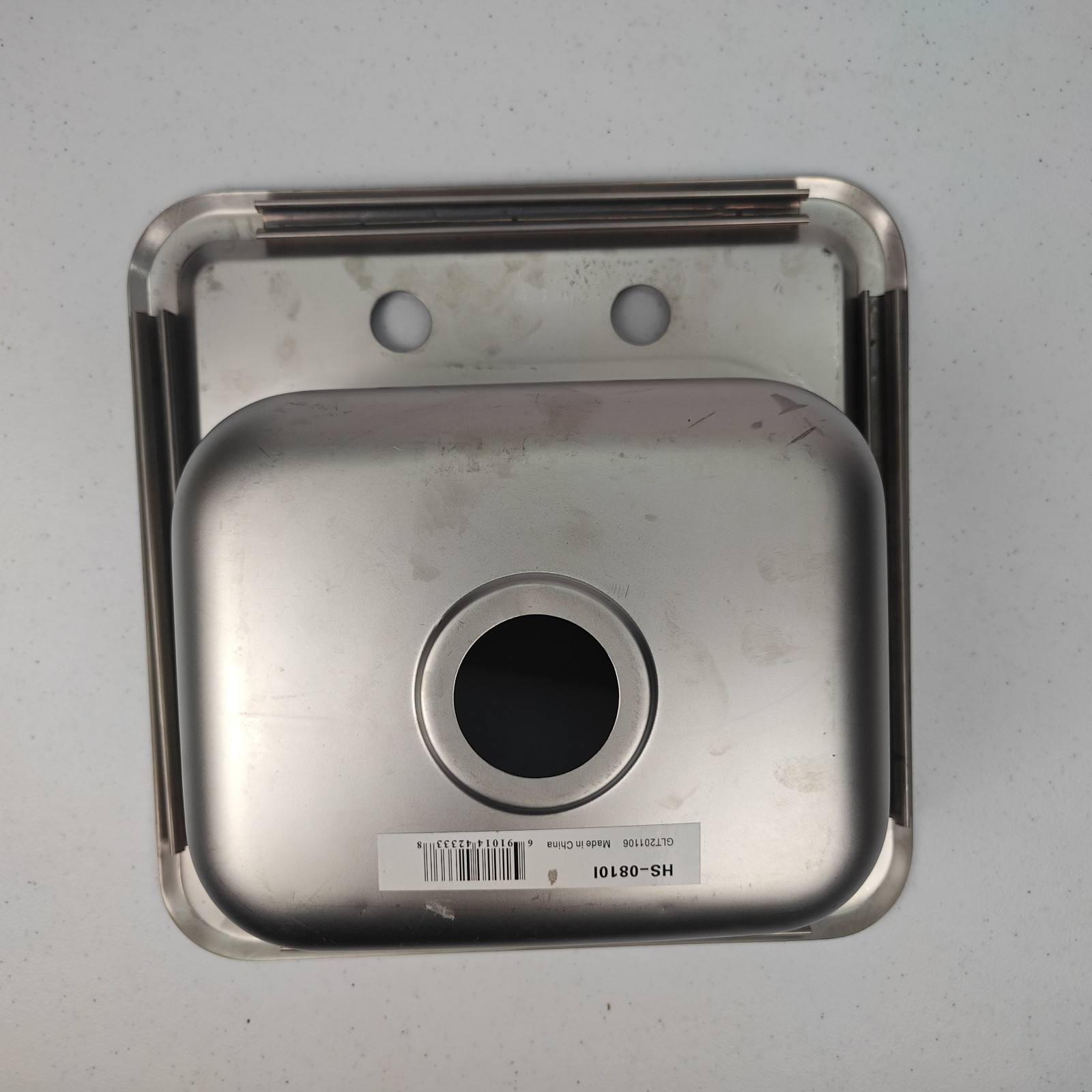 Mini 13″ x 13″ Stainless Steel Commercial Grd Drop-In Hand Sink GSW USA HS-0810I