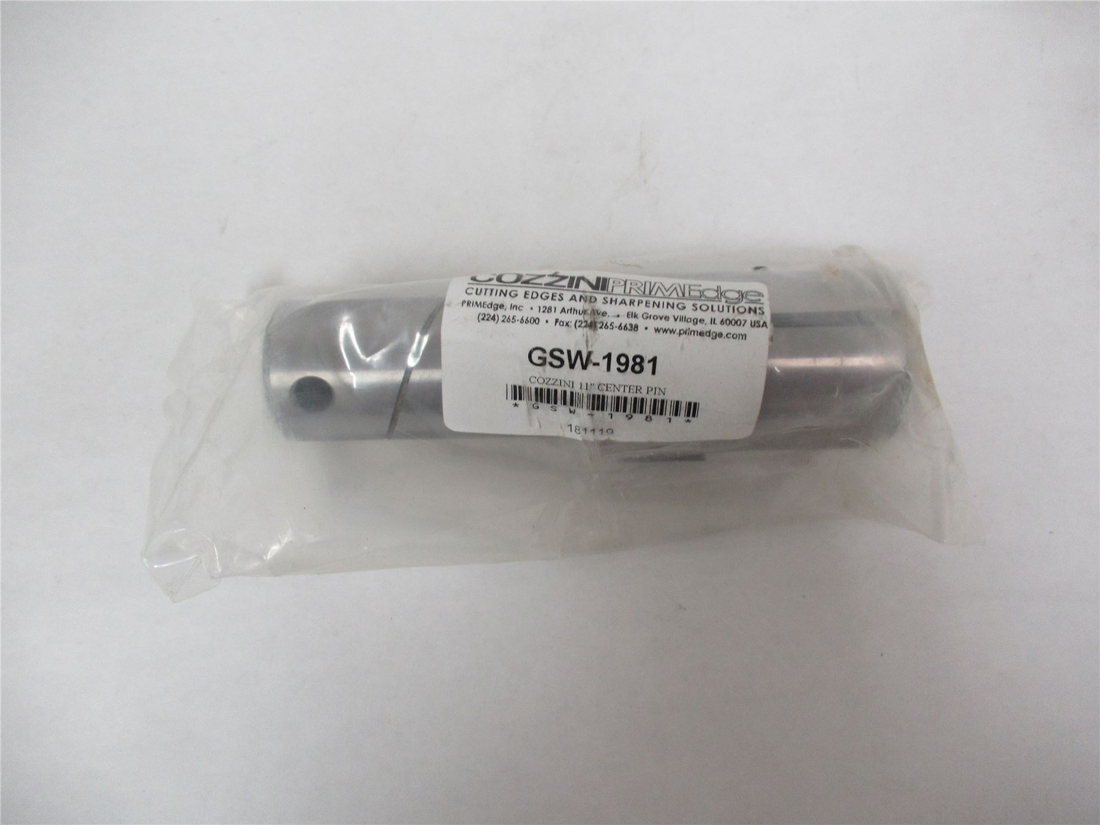 252056 New-No Box; Cozzini GSW-1981 11″ Center Pin (for 11 inch grinder)