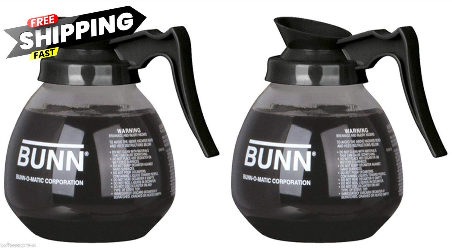 Coffee Pot Decanter/Carafe, 2 Black Regular, 12 Cup Capacity, large,