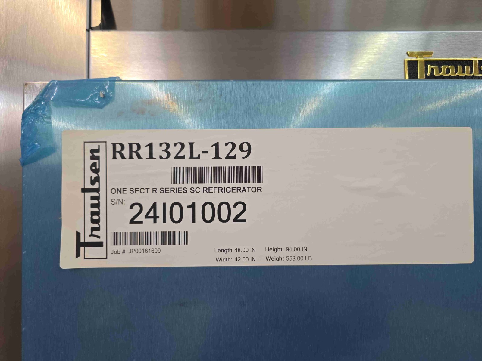 6494 New Old Stock Traulsen – Keg Cooler – 1-Door Cooler Roll In RRI132HUT-FHS