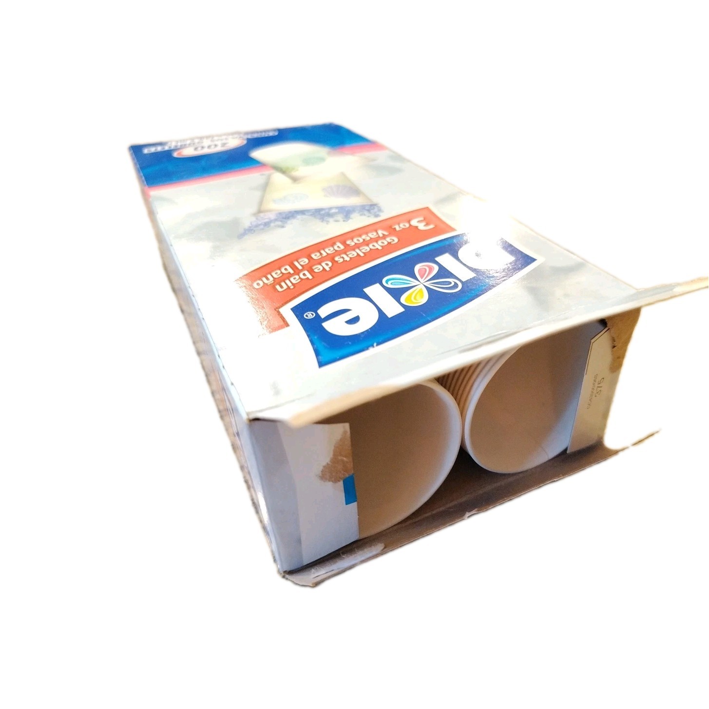 2008 Dixie 3 oz Bath Cups 200 Count Disposable Paper Sea Shells New Open Box