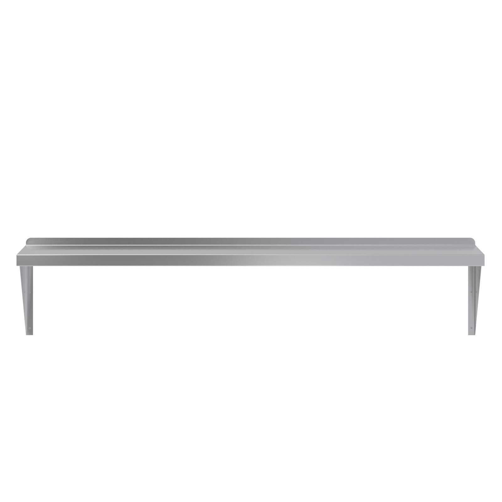 14 in. x 60 in. Stainless Steel Wall Shelf With Squared Edge