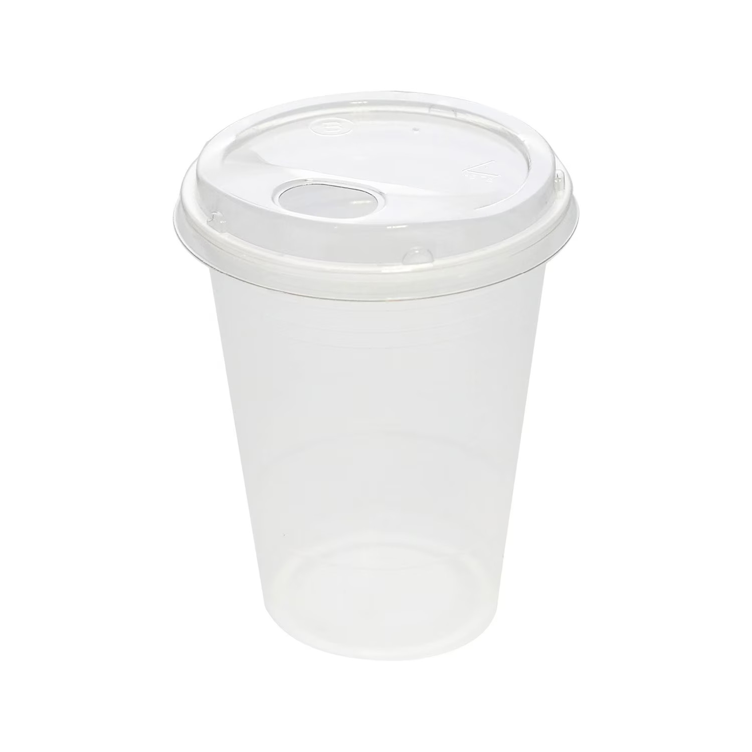 Great Value Disposable Plastic Cups and Lids, Clear, 16 oz, 25 Count,Cup and Lid