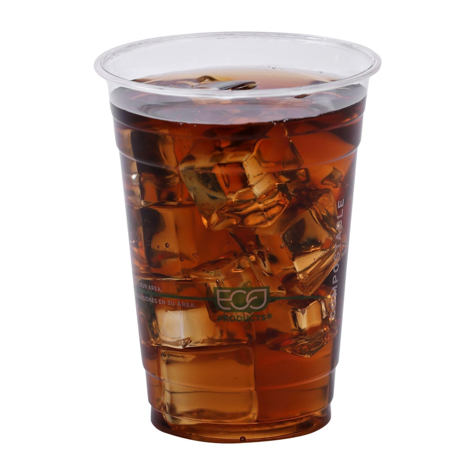 16 oz Clear Cold Cups – Plant-Based PLA Disposable for Iced Coffee, Smoothies &