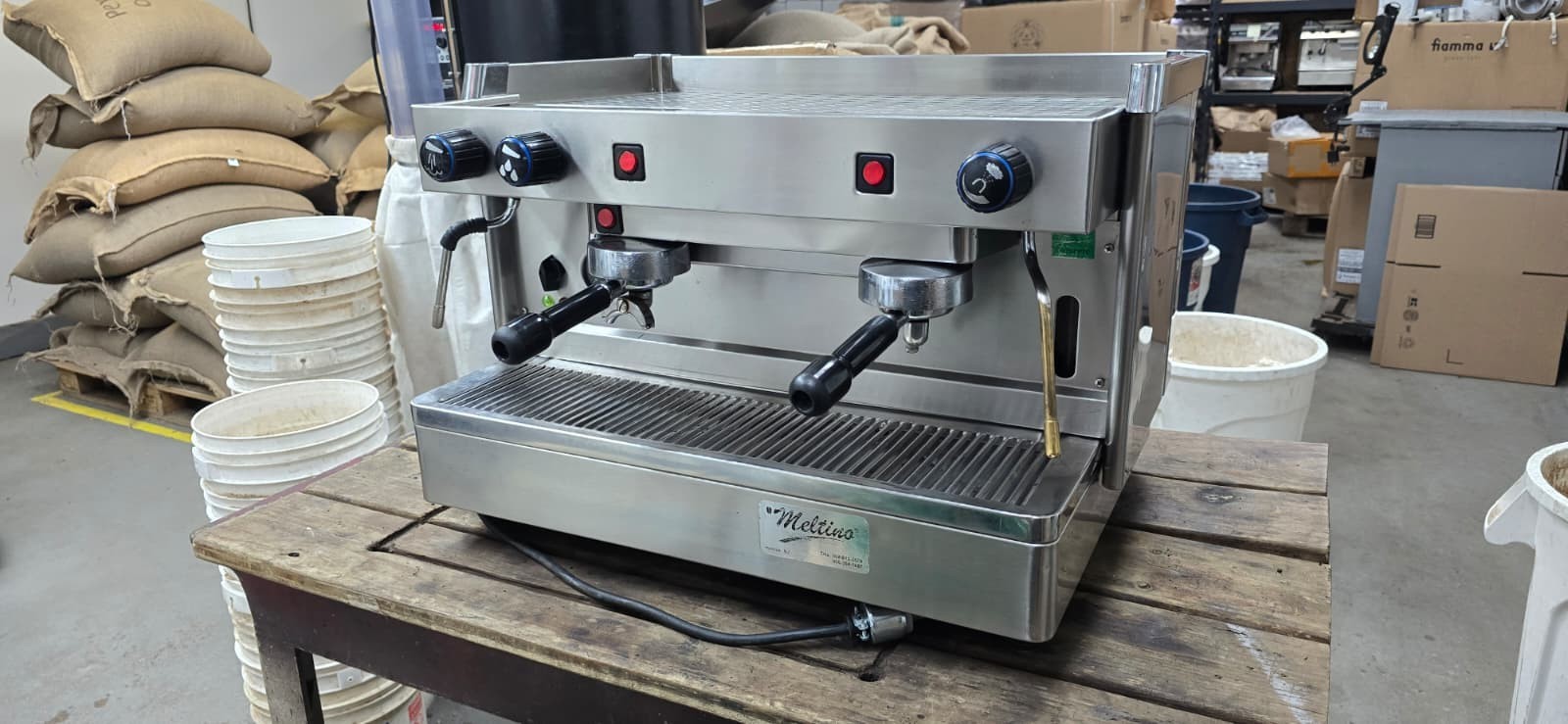 NEW 2 Group Stainless Steel Commercial Espresso Cappuccino Machine Handmade