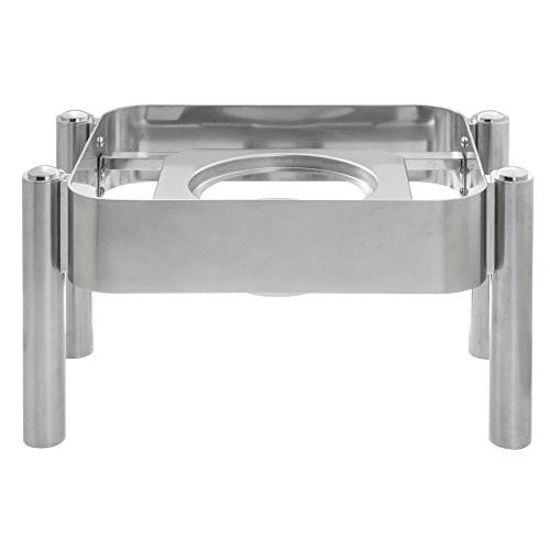 HUBERT Half Size Chafer Frame Modern Style Stainless Steel – 18″L x 12 3/5″W x 9