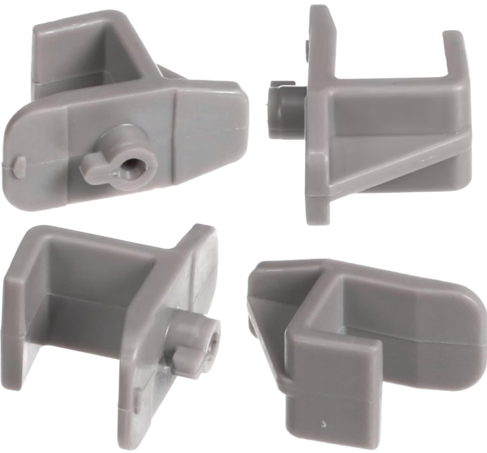 12 Pack Gray Plastic Replacement Shelf Clips for Turbo Air Freezers Coolers