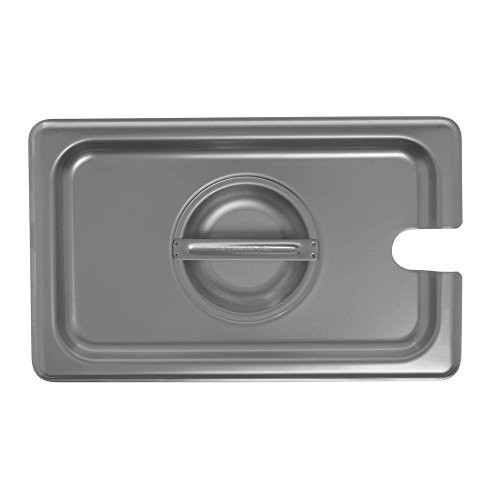 HUBERT Slotted Steam Table Pan Cover 1/4 Size 24 Gauge Stainless Steel