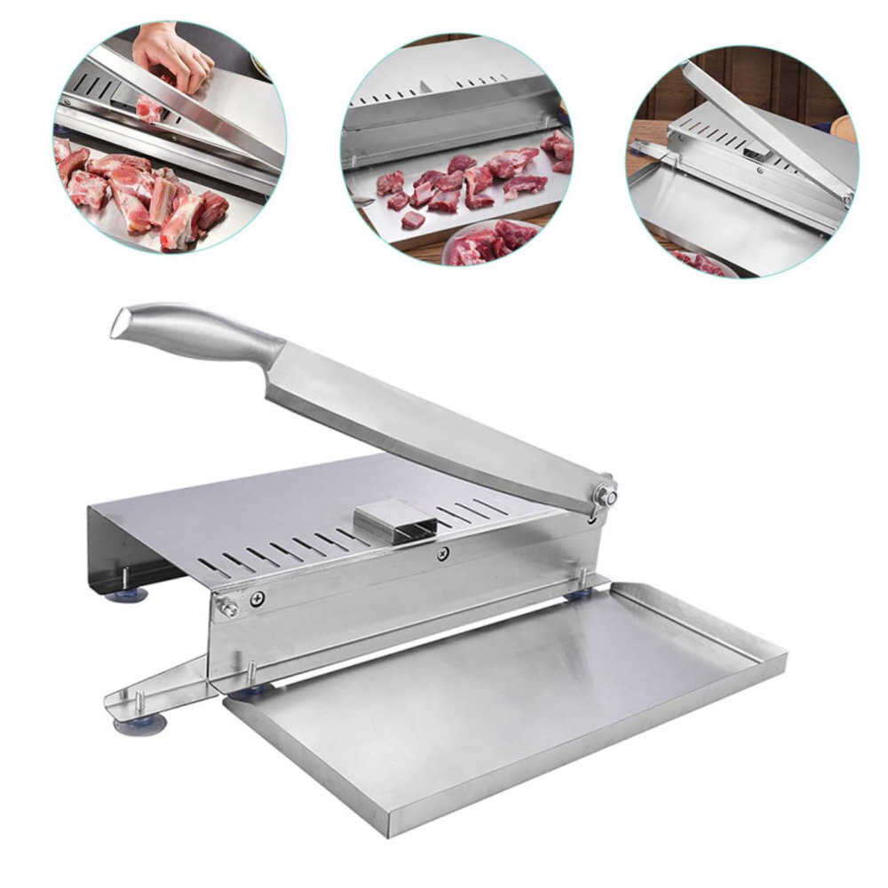 Cutting Machine Manual Meat Slicer Bone Cutter Stainless Steel Beef Bone USA