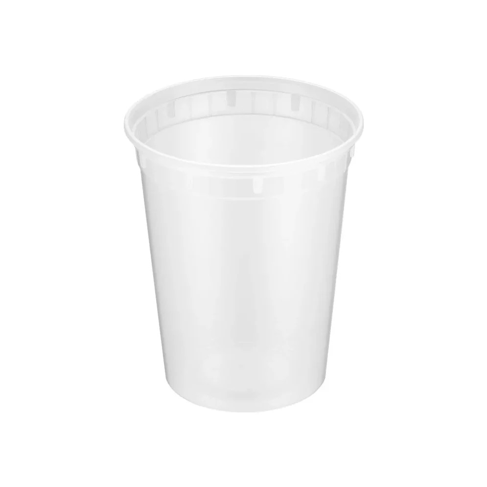 ProTakeOut, [32 oz] Heavy-Duty PP Deli Containers with Lids – 240 Sets (24/20)