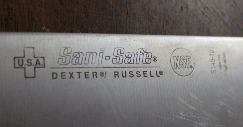 Dexter Russell 10″ Blade Cooks Knife Sani-Safe S145-10 White Handle Chef’s 15″