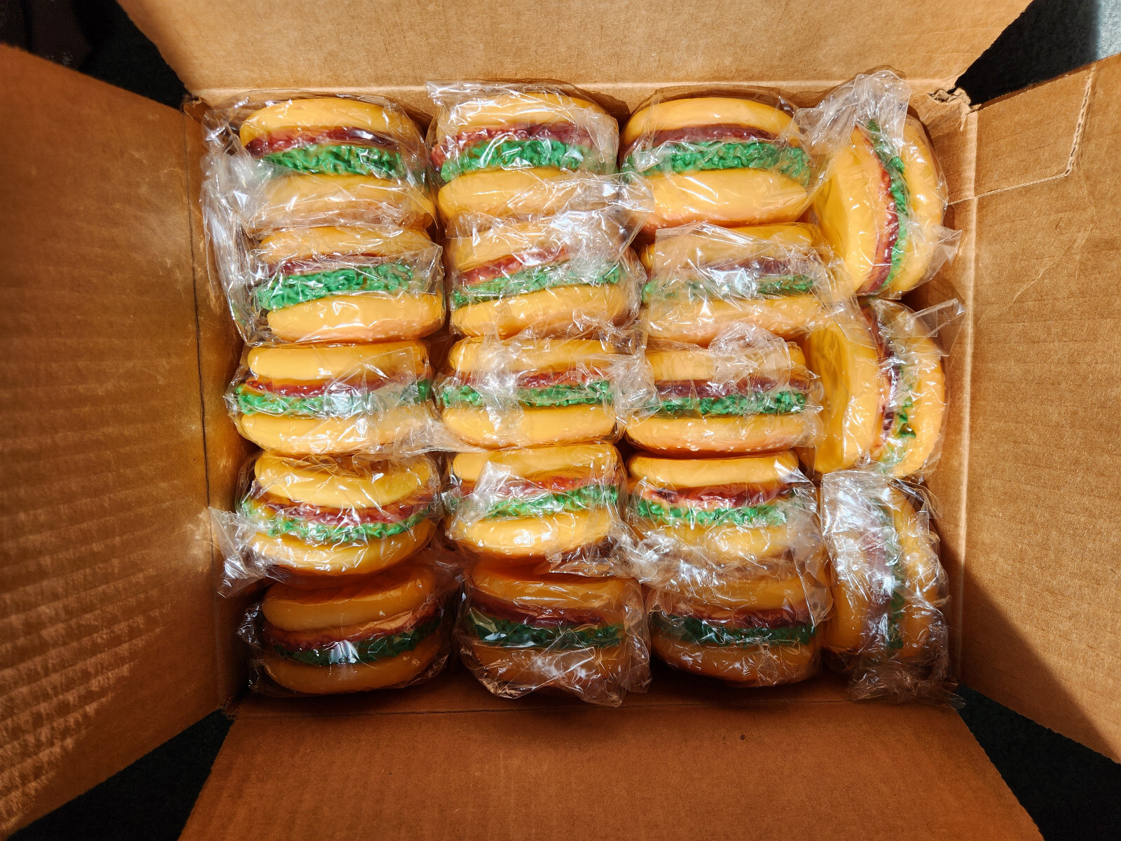 Lot of 18 Artificial Hamburgers Food Imitation Decor