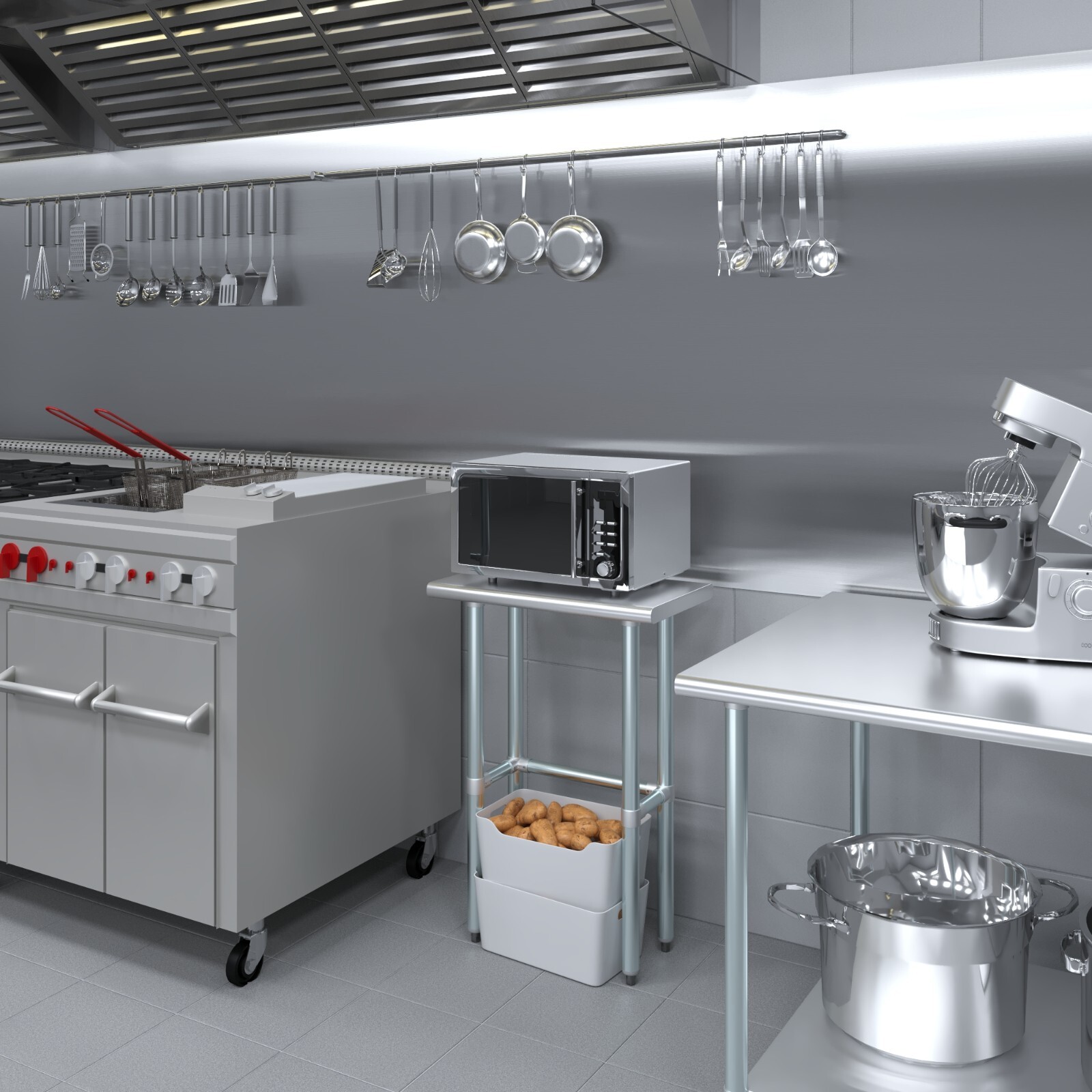 14 in. x 24 in. Open Base Stainless Steel Work Table | Residential & Commercial