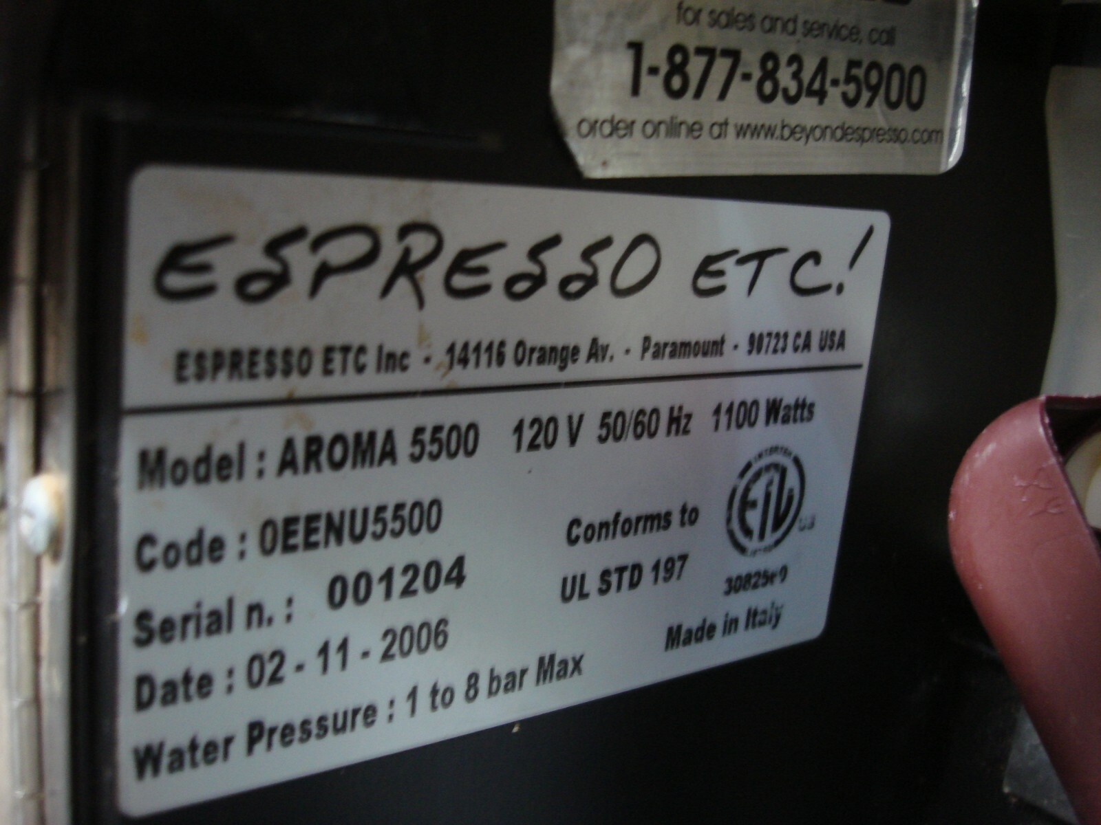 Espresso ETC Aroma 5500 Super-Automatic Commercial Espresso Coffee Machine