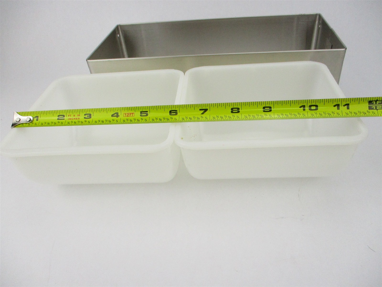 Carlisle Stainless Steel Condiment Server Bar Caddy Dispenser 2 Qt. Compartments
