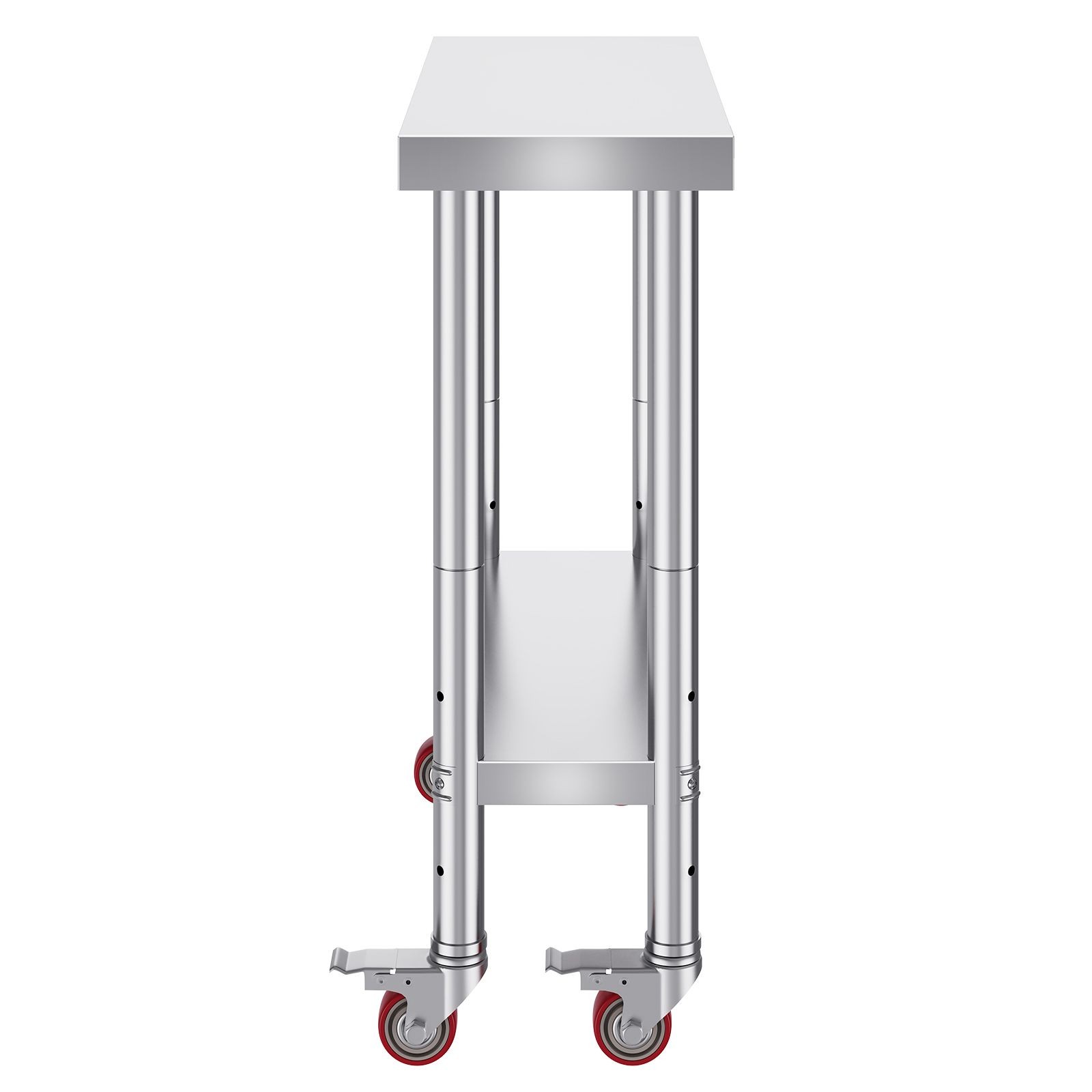 Stainless Steel Work Table 30 x 12 x 34 Inch, 700 LBS Load Capacity with 4