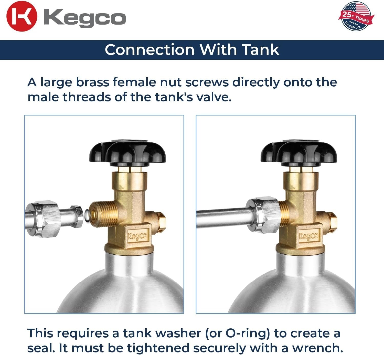 Pro Dual Gauge CO2 Draft Beer Regulator – Chrome Plated Brass