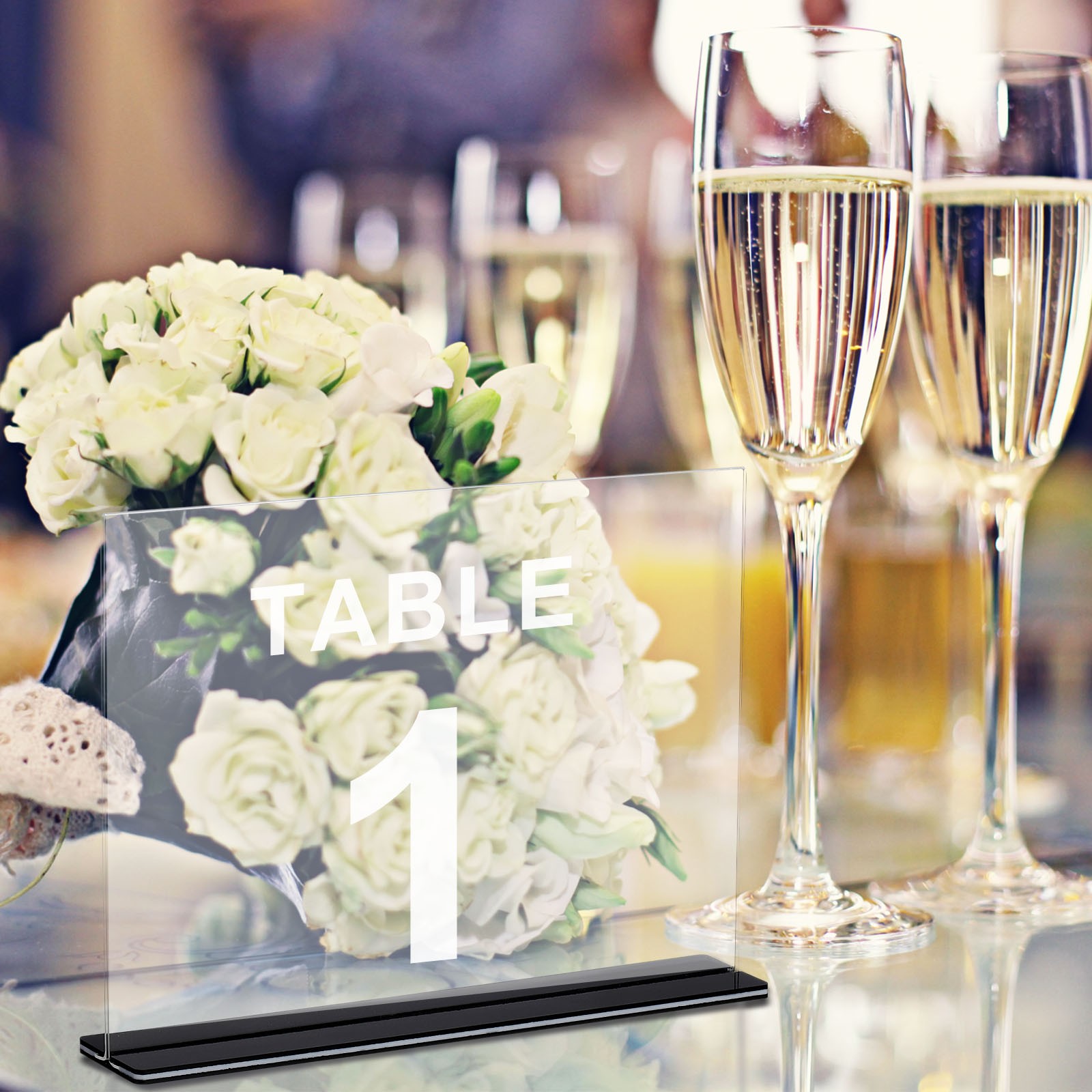 6pcs 8.5×11 Inches Acrylic Sign Holder Horizontal Menu Display Stand Clear