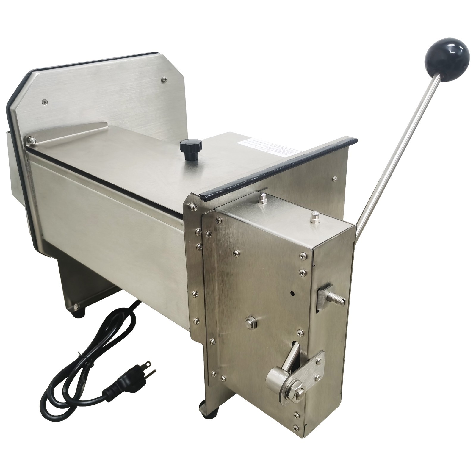USED 110V Electric Automatic Vegetable Dicing Machine 6mm Stainless Steel Food