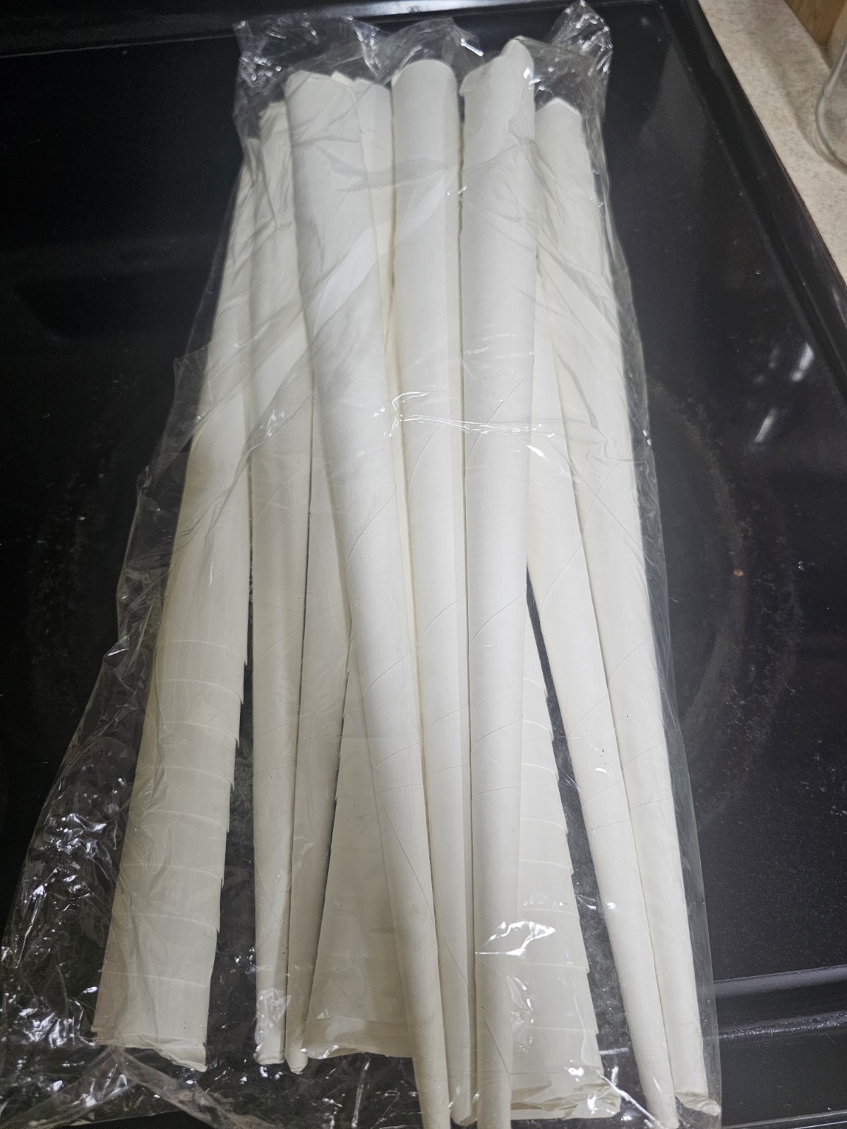 Cotton candy Cone White 10 Pack Unbranded