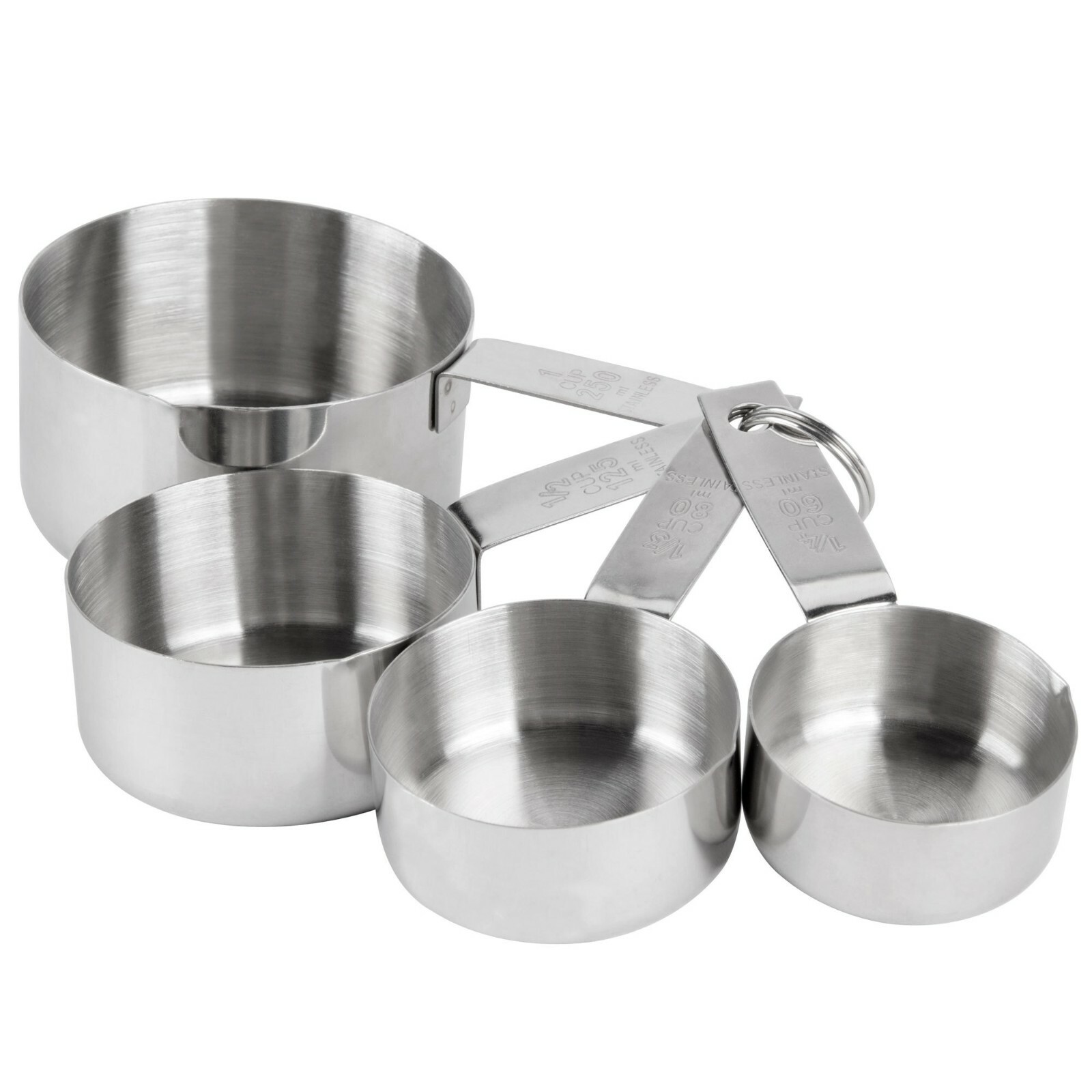USA SELLER 8 PIECE MEASURING CUPS & SPOONS SET STAINLESS STEEL FREE SHIP USA