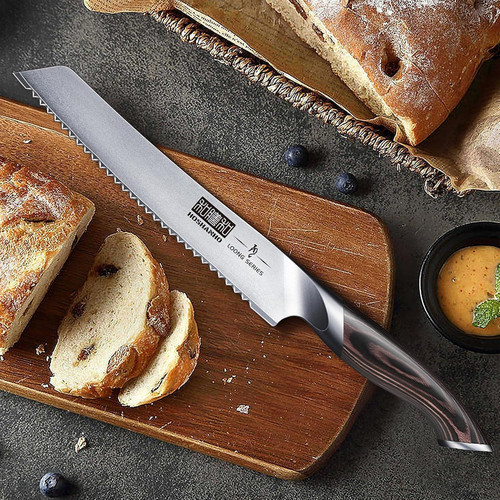 HOSHANHO Bread Knife 8 inch, Japanese High Carbon Stainless Steel 8″, Silver