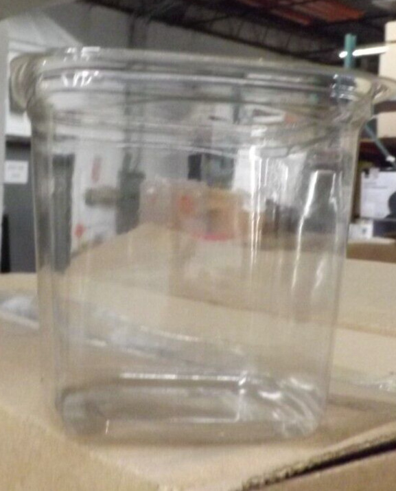 Pactiv PWP PET Plastic Square Deli Container Clear, 24 oz. – 480/Case NO LIDS