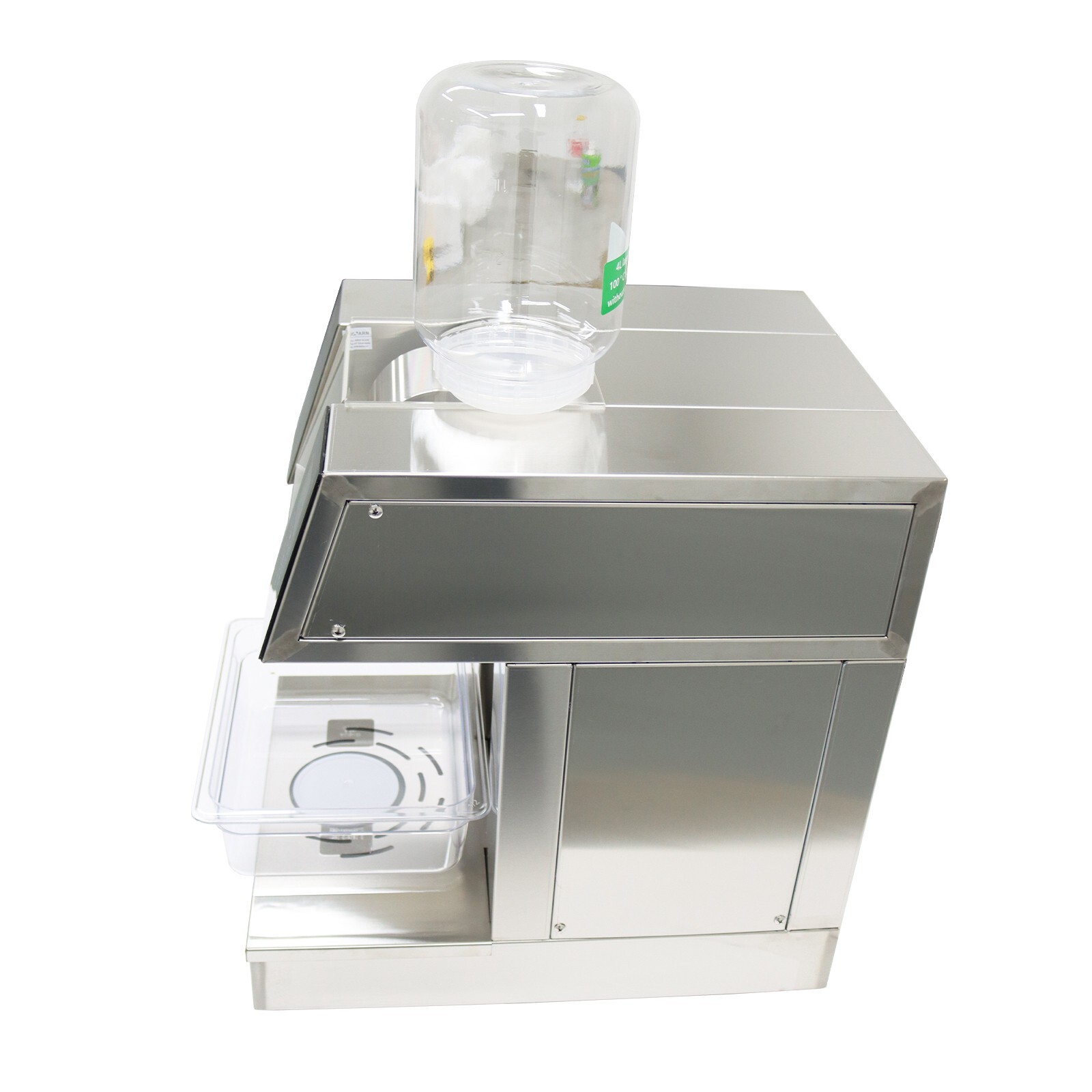 110V Water Cooled Snowflake Ice Machine,408bs/24H Snow Cone Shaved Maker