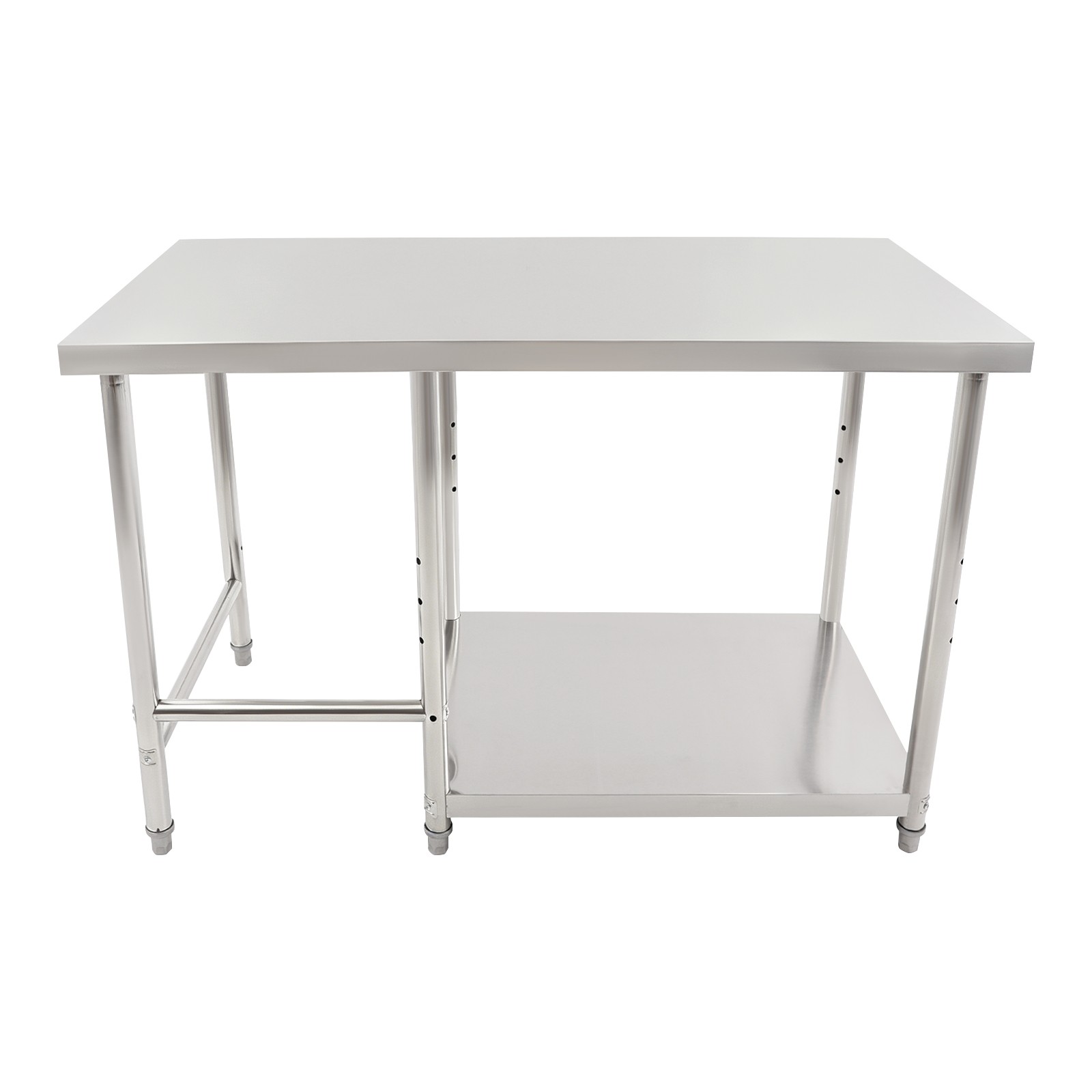 120*60*80cm Work Table 2-Tier Stainless Steel Table Kitchen Prep & Work Table
