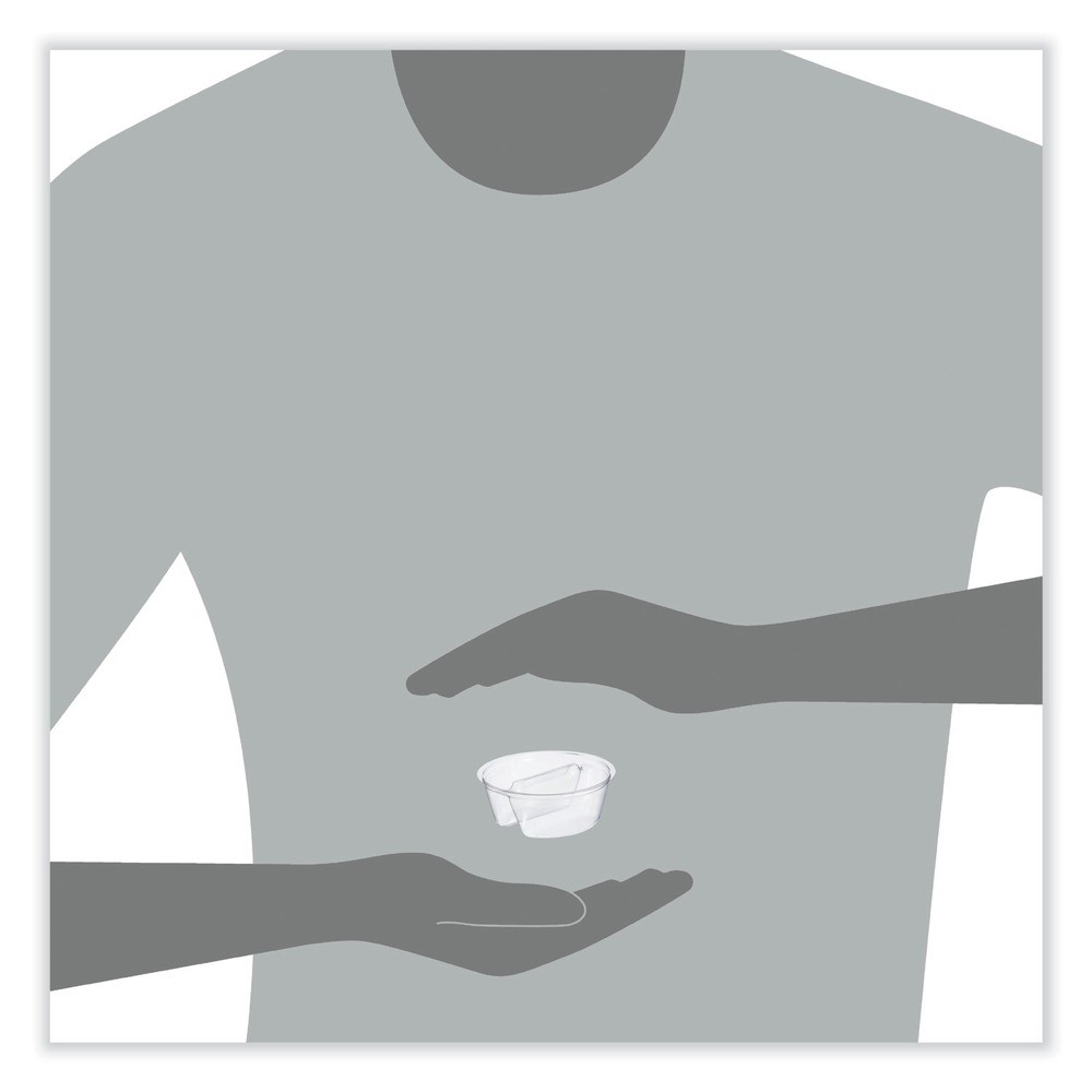 Dart PF35C2 3.6″ dia x 1.3″h Plastic Cup Insert – Clear (1000/Carton) New
