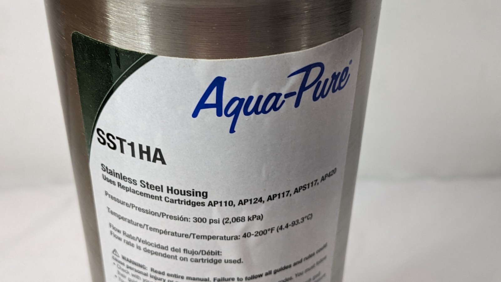 3M Aqua-Pure Stainless Steel Water Filter Housing SST1HA 3/4″ NPT 5592001