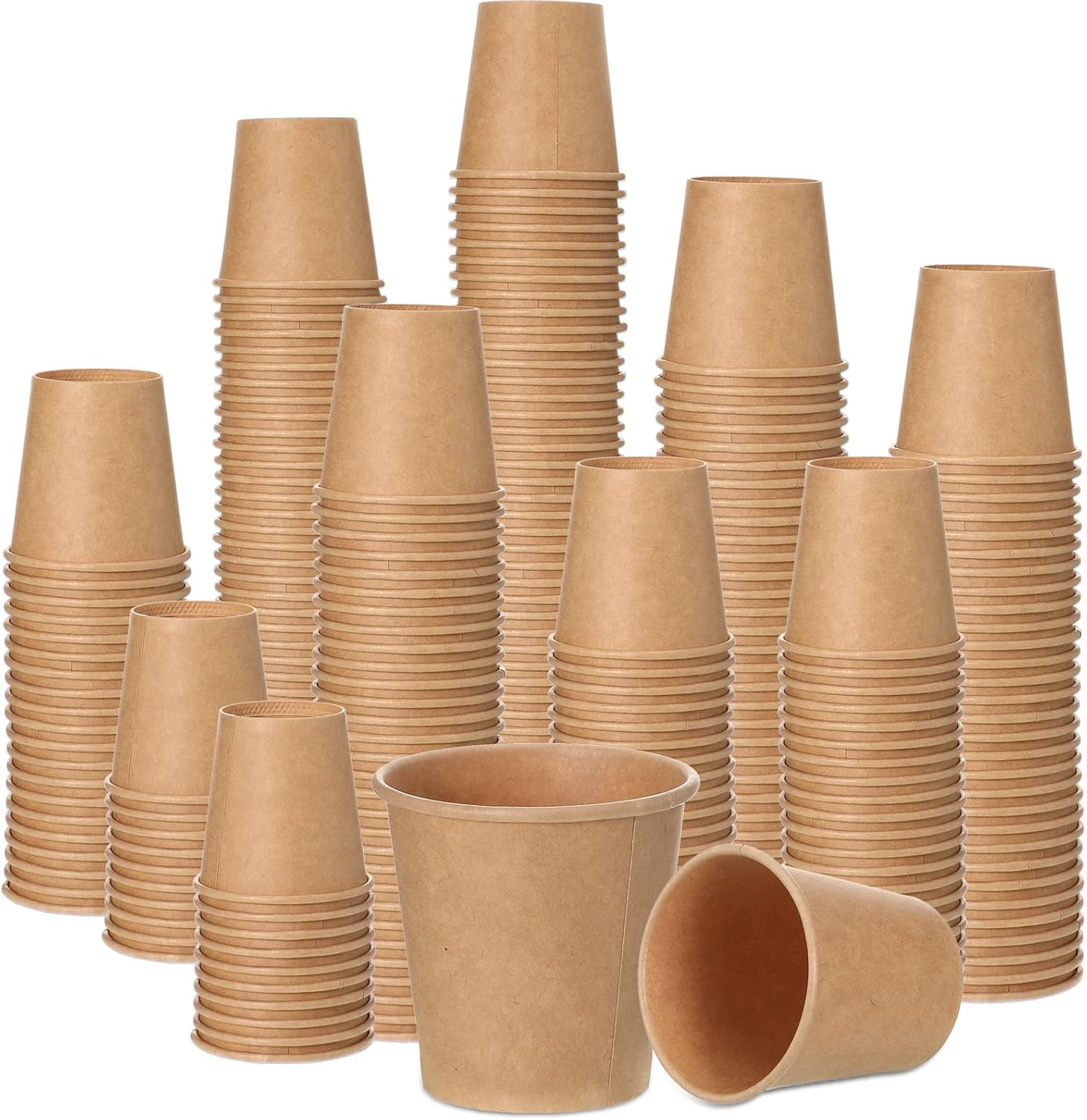 300 Pack 3 Oz Kraft Paper Disposable Bathroom Cups Espresso Mugs Small Mouthwash
