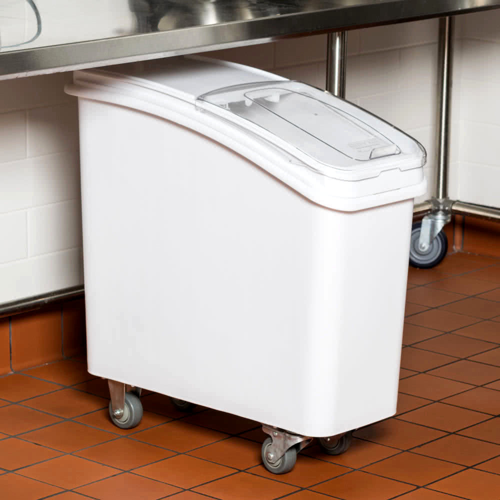 3 PACK Dry Ingredient 21 Gallon Storage Bin Caster Commercial Restaurant Kitchen